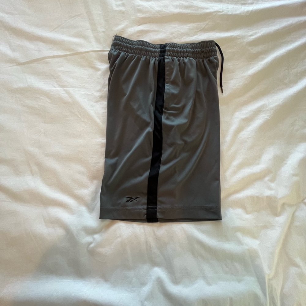 Reebok Charcoal Athletic Shorts Moisture-Wicking Performance